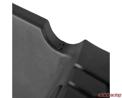 Spec-D Black Stainless Steel Factory Style Replacement Rear Step Bumper w/ License Lamps & Sensor Holes Dodge RAM 2009-2018 - SRB-RAM09SDBK-FS