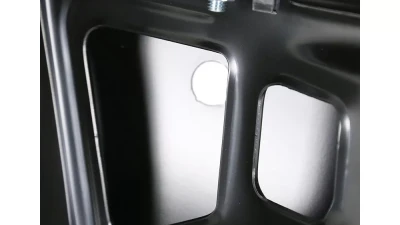 Spec-D Black Stainless Steel Factory Style Replacement Rear Step Bumper w/ License Lamp & Sensor Holes Dodge Ram 2009-2018                                     - SRB-RAM09SDBK-FS - Image 8