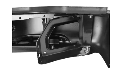 Spec-D Black Stainless Steel Factory Style Replacement Rear Step Bumper Chevrolet | GMC 2000-2006                                     - SRB-SUB00BK-FS - Image 6