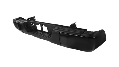 Spec-D Black Stainless Steel OEM Style Replacement Rear Step Bumper w/ License Lamp Toyota Tundra 2014-2018                                     - SRB-TUN14BK-FS - Image 8