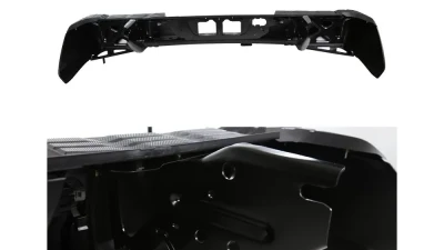 Spec-D Black Stainless Steel OEM Style Replacement Rear Step Bumper w/ License Lamp Toyota Tundra 2014-2018                                     - SRB-TUN14BK-FS - Image 6