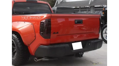 Spec-D Black Stainless Steel OEM Style Replacement Rear Step Bumper w/ License Lamp Toyota Tundra 2014-2018                                     - SRB-TUN14BK-FS - Image 8