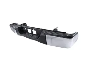 Spec-D Black Stainless Steel Factory Style Replacement Rear Step Bumper w/ License Lamp Toyota Tundra 2014-2018