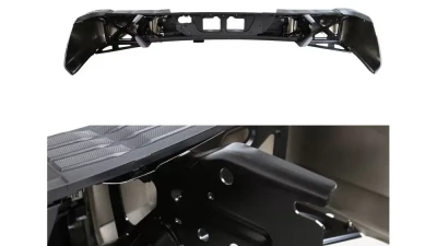 Spec-D Chrome Stainless Steel Factory Style Replacement Rear Step Bumper w/ License Lamp Toyota Tundra 2014-2018                                     - SRB-TUN14CR-FS - Image 3