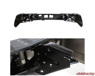 Spec-D Black Stainless Steel Factory Style Replacement Rear Step Bumper w/ License Lamp Toyota Tundra 2014-2018 - SRB-TUN14CR-FS