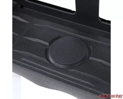 Spec-D Black Stainless Steel Factory Style Replacement Rear Step Bumper w/ License Lamp Toyota Tundra 2014-2018 - SRB-TUN14CR-FS