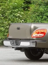Spec-D Black Stainless Steel Factory Style Replacement Rear Step Bumper w/ License Lamp Toyota Tundra 2014-2018                                     - SRB-TUN14CR-FS - Image 8