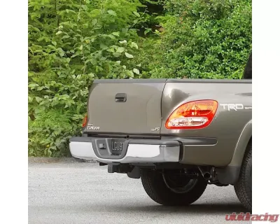 Spec-D Black Stainless Steel Factory Style Replacement Rear Step Bumper w/ License Lamp Toyota Tundra 2014-2018 - SRB-TUN14CR-FS