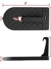 Spec-D Universal Black 2pc Aluminum Alloy Car Metal Door Step                                     - SSB-UNV1001X2 - Image 6