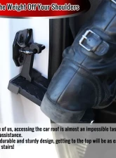 Spec-D Universal Black 1pc Aluminum Alloy Car Metal Door Step                                     - SSB-UNV1001 - Image 2