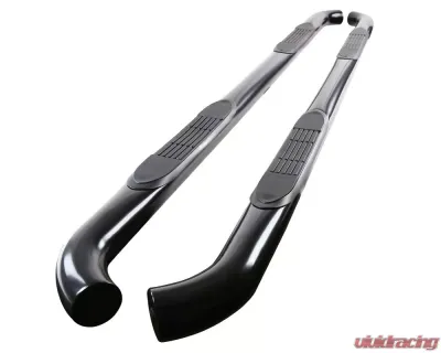 Spec-D 3" Black Stainless Steel Side Step Nerf Bars Ford F-Series Super Crew Cab 2015-2021 - SSB3-F15015CCBK-WB
