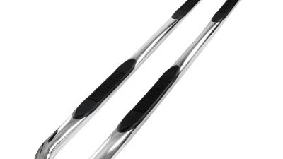 Spec-D 3" Chrome Stainless Steel Side Step Nerf Bars Ford F-Series 2015-2021                                     - SSB3-F15015CCS2-WB - Image 10
