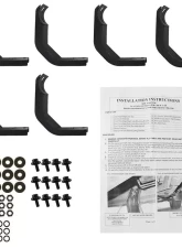 Spec-D 3" Black Stainless Steel Side Step Nerf Bars Nissan Frontier Crew Cab 2005-2020                                     - SSB3-FRO05CCBK-WB - Image 9