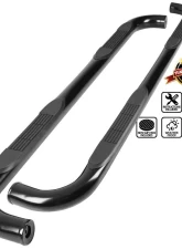 Spec-D 3" Black Stainless Steel Side Step Nerf Bars Toyota Highlander 2020-2021                                     - SSB3-HLDR20BK-WB - Image 9