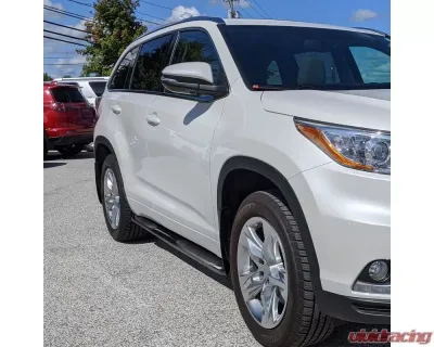 Spec-D 3" Black Stainless Steel Side Step Nerf Bars Toyota Highlander 2020-2021 - SSB3-HLDR20BK-WB