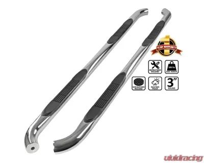 Spec-D 3" Chrome Side Step Nerf Barss/Running Boards Chevrolet | GMC 2021-2022 - SSB3-TAH21S2-WB
