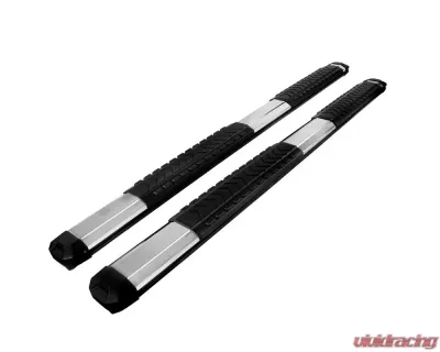 Spec-D 5" Wide Aluminum Side Step Nerf Bars w/ Stainless Steel Trim Covers Dodge RAM Crew Cab 2009-2021 - SSB5SB-RAM09CCSS-WB