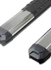 Spec-D 5" Wide Aluminum Side Step Nerf Bars w/ Stainless Steel Trim Covers Dodge RAM Crew Cab 2009-2021                                     - SSB5SB-RAM09CCSS-WB - Image 4