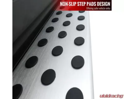 Spec-D Black Coated Silver Aluminum Side Step Rail Nerf Barss/Running Boards Mercedes Benz W164 ML-Class 2006-2011 - SSBOE-W16406-LN
