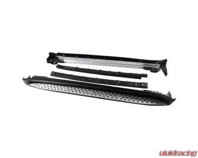Spec-D Black Coated Silver Aluminum Side Step Rail Nerf Barss/Running Boards Mercedes Benz W164 ML-Class 2006-2011 - SSBOE-W16406-LN