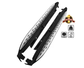 Spec-D Black Coated Silver Aluminum Side Step Rail Nerf Barss/Running Boards Mercedes Benz W166 GLE |  ML-Class 2012-2019