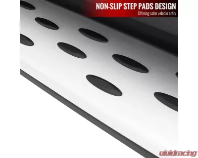 Spec-D Black Coated Silver Aluminum Side Step Rail Nerf Barss/Running Boards Mercedes Benz W166 GLE |  ML-Class 2012-2019 - SSBOE-W16612-LN