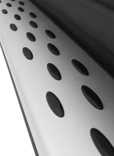 Spec-D Black Coated Silver Aluminum Side Step Rail Nerf Barss/Running Boards Mercedes Benz W166 GLE |  ML-Class 2012-2019                                     - SSBOE-W16612-LN - Image 3