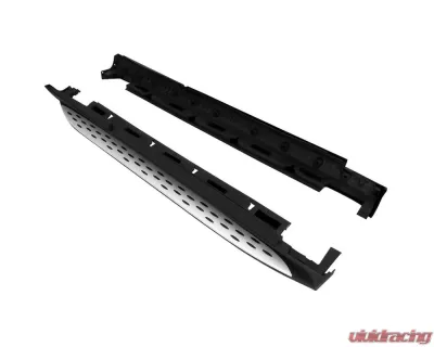 Spec-D Black Coated Silver Aluminum Side Step Rail Nerf Barss/Running Boards Mercedes Benz W166 GLE |  ML-Class 2012-2019 - SSBOE-W16612-LN