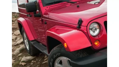 Spec-D Black ABS Factory Style Side Step Running Boards Jeep Wrangler 2007-2016                                     - SSBOE-WRG072BK-HK - Image 8