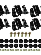 Spec-D Black Coated ABS Factory Side Step Rail Nerf Barss/Running Boards Jeep Wrangler 4DR 2007-2016                                     - SSBOE-WRG074BK-HK - Image 9