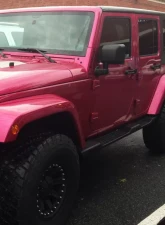 Spec-D Black Coated ABS Factory Side Step Rail Nerf Barss/Running Boards Jeep Wrangler 4DR 2007-2016                                     - SSBOE-WRG074BK-HK - Image 10
