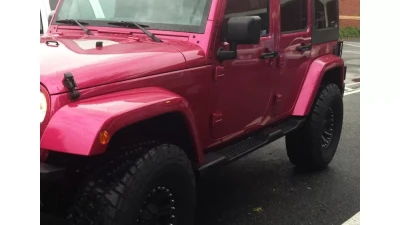 Spec-D Black ABS Factory Style Side Step Running Boards Jeep Wrangler 2007-2016                                     - SSBOE-WRG074BK-HK - Image 10