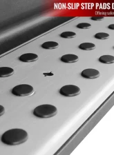 Spec-D Black Coated Silver Aluminum Side Step Rail Nerf Barss/Running Boards Mercedes Benz X164 GL-Class 2007-2012                                     - SSBOE-X16407-LN - Image 2
