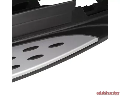 Spec-D Black Coated Silver Aluminum Side Step Rail Nerf Barss/Running Boards Mercedes Benz X166 GL | GLS-Class 2013-2018 - SSBOE-X16613-LN
