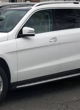 Spec-D Black Coated Silver Aluminum Side Step Rail Nerf Barss/Running Boards Mercedes Benz X166 GL | GLS-Class 2013-2018                                     - SSBOE-X16613-LN - Image 10