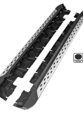 Spec-D Black Coated Silver Aluminum Side Step Rail Nerf Barss/Running Boards Mercedes Benz X204 GLK-Class 2010-2015                                     - SSBOE-X20410-LN - Image 10
