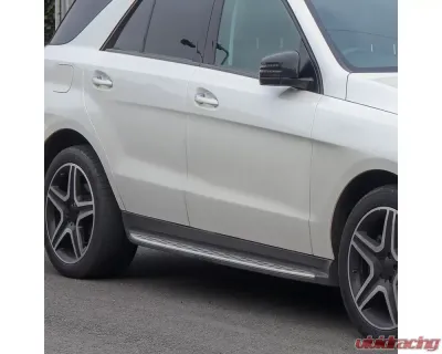 Spec-D Black Coated Silver Aluminum Side Step Rail Nerf Barss/Running Boards Mercedes Benz X204 GLK-Class 2010-2015 - SSBOE-X20410-LN