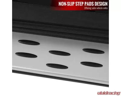 Spec-D Black Coated Silver Aluminum Side Step Rail Nerf Barss/Running Boards Mercedes Benz X253 GLC-Class 2016-2020 - SSBOE-X25316-LN