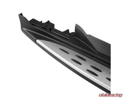 Spec-D Black Coated Silver Aluminum Side Step Rail Nerf Barss/Running Boards Mercedes Benz X253 GLC-Class 2016-2020 - SSBOE-X25316-LN