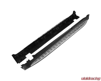 Spec-D Black Coated Silver Aluminum Side Step Rail Nerf Barss/Running Boards Mercedes Benz X253 GLC-Class 2016-2020 - SSBOE-X25316-LN