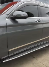 Spec-D Black Coated Silver Aluminum Side Step Rail Nerf Barss/Running Boards Mercedes Benz X253 GLC-Class 2016-2020                                     - SSBOE-X25316-LN - Image 10