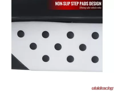Spec-D Black Coated Silver Aluminum Side Step Rail Nerf Barss/Running Boards BMW E70 X5 2007-2013 - SSBOE-X507-LN
