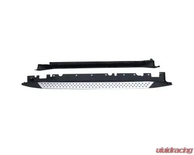 Spec-D Black Coated Silver Aluminum Side Step Rail Nerf Barss/Running Boards BMW E70 X5 2007-2013 - SSBOE-X507-LN