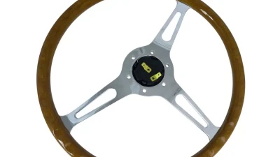 Spec-D 380mm 3-Spoke Wood Composite Steering Wheel                                     - SW-W-112 - Image 6
