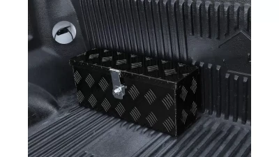 Spec-D Universal 20" Heavy Duty Black Aluminum Truck Tool Box w/ Lock & Keys                                     - TBOX-ALM01BK - Image 4