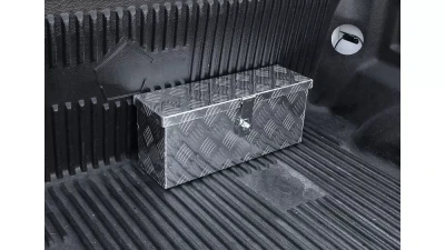 Spec-D Universal 20" Heavy Duty Silver Aluminum Tool Box w/ Lock & Keys                                     - TBOX-ALM01 - Image 3