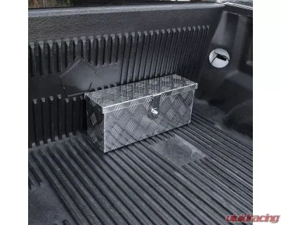 Spec-D Universal 20" Silver Aluminum Heavy Duty Truck Tool Box w/ Lock & Keys - TBOX-ALM01