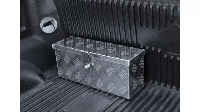 Spec-D Universal 20" Heavy Duty Silver Aluminum Tool Box w/ Lock & Keys                                     - TBOX-ALM01 - Image 4