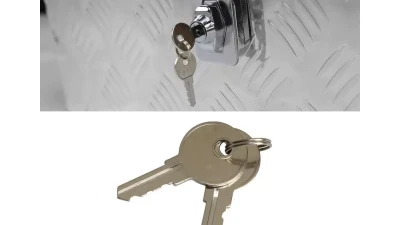 Spec-D Universal 20" Heavy Duty Silver Aluminum Tool Box w/ Lock & Keys                                     - TBOX-ALM01 - Image 8