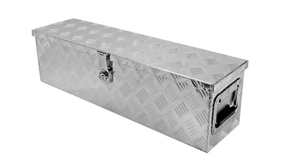 Spec-D Universal 31" Heavy Duty Silver Aluminum Tool Box w/ Side Handles, Lock, & Keys                                     - TBOX-ALM03 - Image 10